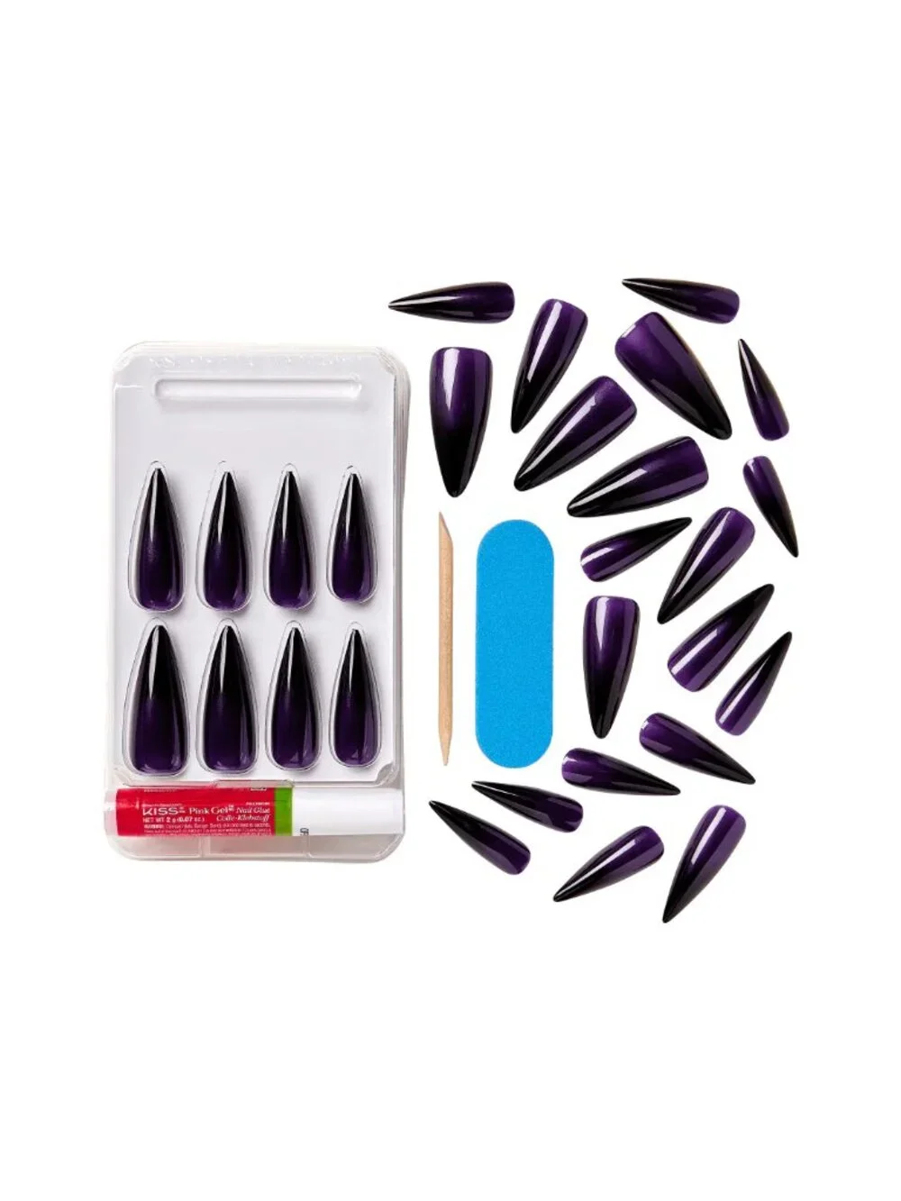Kiss Salon Color Halloween XL Nails - Carnival Bash